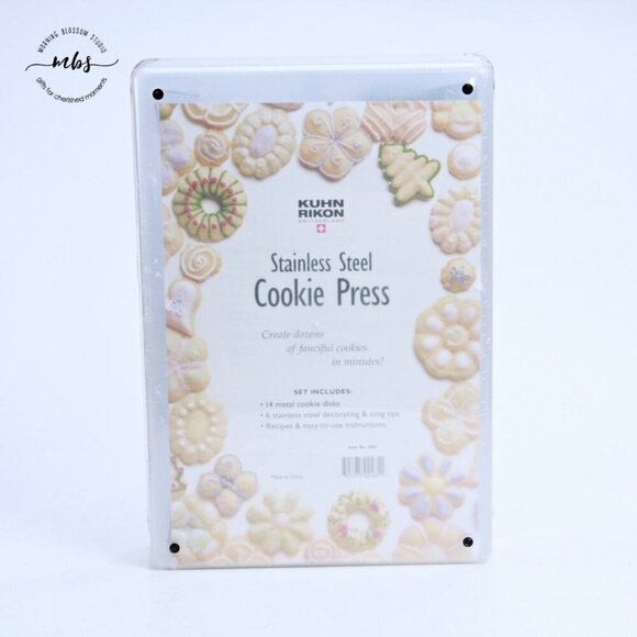 NIB Kuhn Rikon Switzerland Stainless Steel Cookie Press - Picture 12 of 12